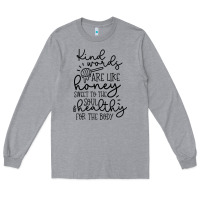 Heather Grey kind Long Sleeve Tee - Unal Design