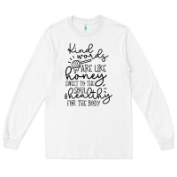 White kind Long Sleeve Tee - Unal Design