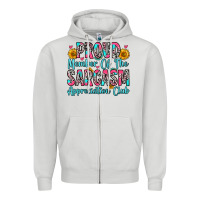 Dove Grey proud member of the sarcasm appreciation club Zipper Hoodie - Zillion Design Studio