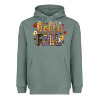Sage hello fall Heavyweight Hoodie - CowhideDigitalArt