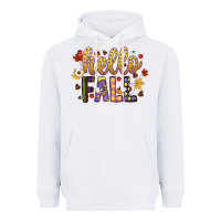 White hello fall Heavyweight Hoodie - CowhideDigitalArt