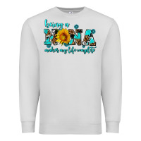 Dove Grey being a nana makes my life complete Premium Sweatshirt - AdoDesignShop