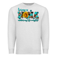 Oatmeal Heather being a nana makes my life complete Premium Sweatshirt - AdoDesignShop