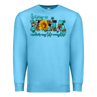 Ocean Blue being a nana makes my life complete Premium Sweatshirt - AdoDesignShop
