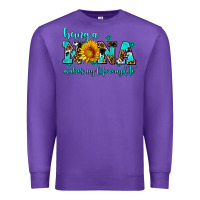 Purple being a nana makes my life complete Premium Sweatshirt - AdoDesignShop
