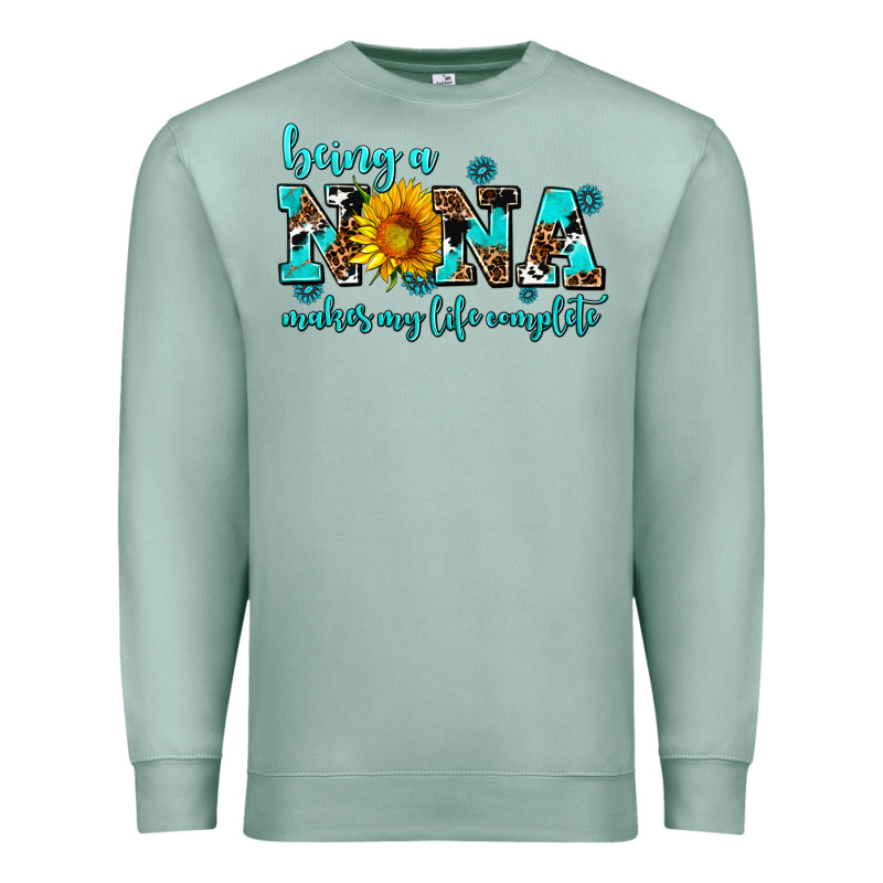 Being A Nana Makes My Life Complete Premium Sweatshirt by AdoDesignShop | Teevron