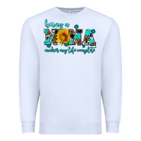 White being a nana makes my life complete Premium Sweatshirt - AdoDesignShop