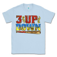 Dusty Blue 3 up 3 down softball Classic Tee - texasbilliewilder