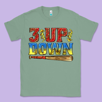 Classic Tee 3 up 3 down softball