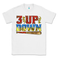 White 3 up 3 down softball Classic Tee - texasbilliewilder