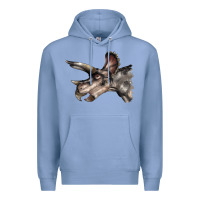 Colony Blue Triceratops Horridus Face Premium Hoodie - LillyAllenDesigns