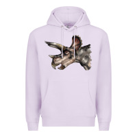 Lilac Triceratops Horridus Face Premium Hoodie - LillyAllenDesigns