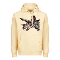 Pina Colada Triceratops Horridus Face Premium Hoodie - LillyAllenDesigns