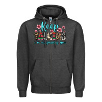 Charcoal Heather keep talking i m diagnosing you Zipper Hoodie - Zillion Design Studio