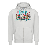 Dove Grey keep talking i m diagnosing you Zipper Hoodie - Zillion Design Studio