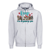 Heather Grey keep talking i m diagnosing you Zipper Hoodie - Zillion Design Studio