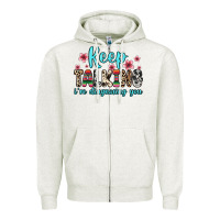 Oatmeal Heather keep talking i m diagnosing you Zipper Hoodie - Zillion Design Studio