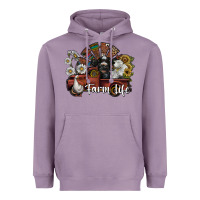 Lavender farm life Heavyweight Hoodie - SublimationCraftShop