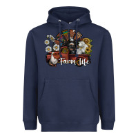 Navy farm life Heavyweight Hoodie - SublimationCraftShop
