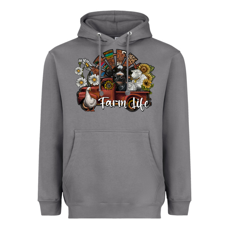 Farm Life Heavyweight Hoodie by SublimationCraftShop | Teevron