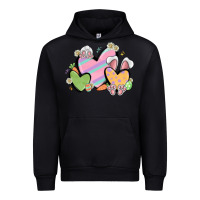 Black easter hearts Urban Hoodie - MaliasSmallBusiness