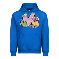 Cobalt easter hearts Urban Hoodie - MaliasSmallBusiness