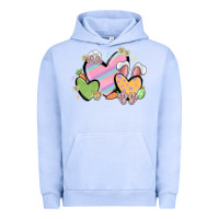 Pigment Grape Ice easter hearts Urban Hoodie - MaliasSmallBusiness