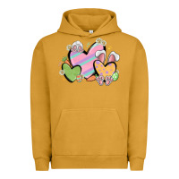 Pigment Peanut Butter easter hearts Urban Hoodie - MaliasSmallBusiness