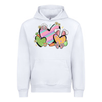 White easter hearts Urban Hoodie - MaliasSmallBusiness
