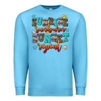 Ocean Blue sunrise sunburn sunset repeat Premium Sweatshirt - AdoDesignShop