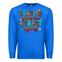 True Royal sunrise sunburn sunset repeat Premium Sweatshirt - AdoDesignShop