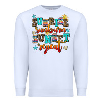 White sunrise sunburn sunset repeat Premium Sweatshirt - AdoDesignShop