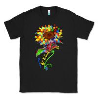 Black be kind autism sunflower Classic Tee - Zillion Design Studio