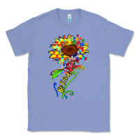 Colony Blue be kind autism sunflower Classic Tee - Zillion Design Studio
