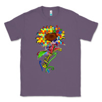 Lavender be kind autism sunflower Classic Tee - Zillion Design Studio