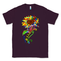 Plum be kind autism sunflower Classic Tee - Zillion Design Studio