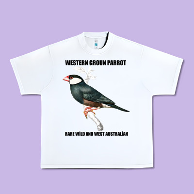 Western Ground Parrot Rare Wild And West Australia Urban Heavy Tee Designed By Bettercallsaul