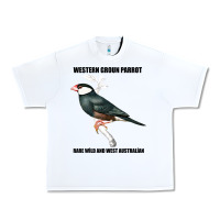 White Western Ground Parrot Rare Wild And West Australia Urban Heavy Tee - Bettercallsaul