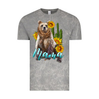 Cloud Rock mama bear with sunflowers and cactus Vintage Tee - Artiststas