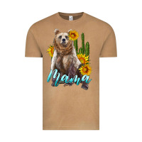 Vintage Camel mama bear with sunflowers and cactus Vintage Tee - Artiststas