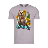 Vintage Zinc mama bear with sunflowers and cactus Vintage Tee - Artiststas