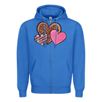 True Royal valentine's day hearts Zipper Hoodie - RanaPortraitStore