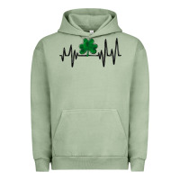 Shamrock Heartbeat Urban Hoodie | Teevron