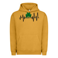 Pigment Peanut Butter shamrock heartbeat Urban Hoodie - MaliasSmallBusiness