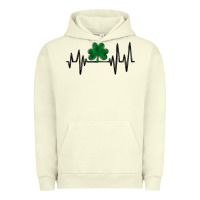 Pigment Pistachio shamrock heartbeat Urban Hoodie - MaliasSmallBusiness