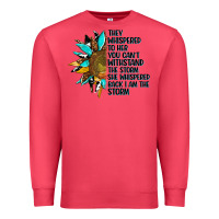 Cardinal sunflower they whispered to her Premium Sweatshirt - AdoDesignShop