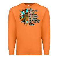 Carrot sunflower they whispered to her Premium Sweatshirt - AdoDesignShop
