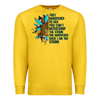 Lemon sunflower they whispered to her Premium Sweatshirt - AdoDesignShop