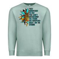 Seafoam sunflower they whispered to her Premium Sweatshirt - AdoDesignShop