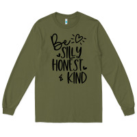 Army Green kind Long Sleeve Tee - Unal Design